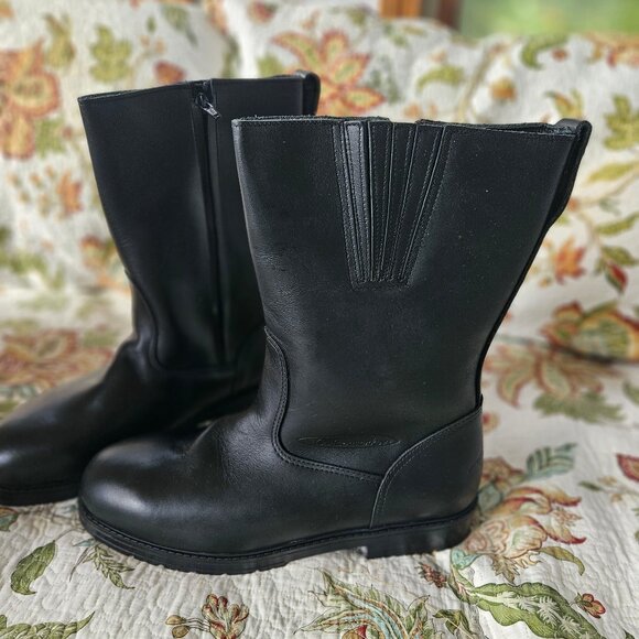 NIB Men's Cruiserworks Black Moto Boots, Size 12.5, Leather, Made in USA - Picture 3 of 13